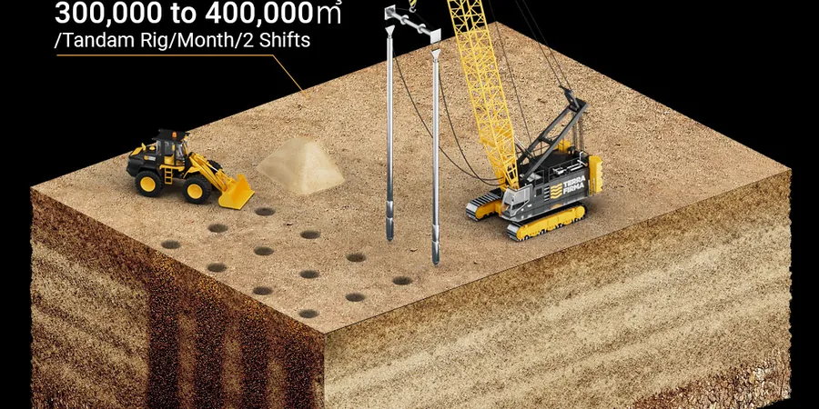 Vibrocompaction Design for Volcanic and Alluvial Soils in Pukekohe
